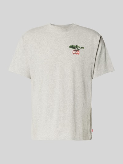 Levi's® T-Shirt mit Label-Print Hellgrau Melange 2