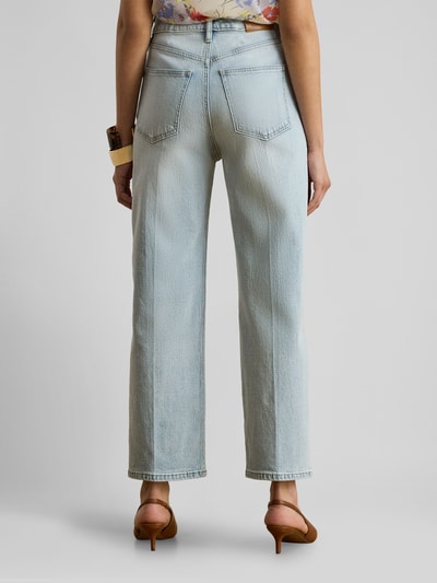 Lauren Ralph Lauren Straight Fit Jeans aus Baumwoll-Mix mit Bügelfalten Jeansblau Melange 5