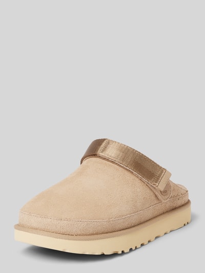 UGG Slides mit Klettverschluss Modell 'GOLDENSTAR' Sand 1