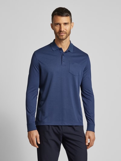 bugatti Poloshirt met borstzak Jeansblauw - 4