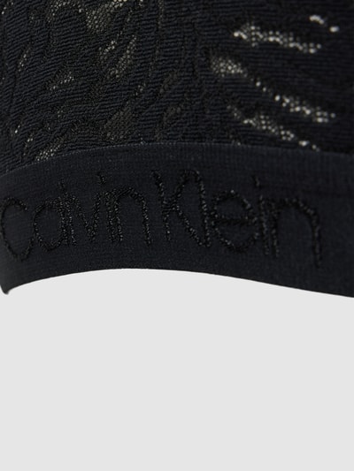 Calvin Klein Underwear Bralette mit Spitzenbesatz Modell 'LINED' Black 2