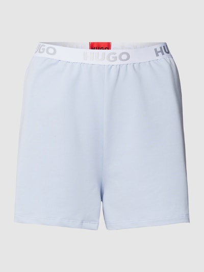 HUGO CLASSIFICATION Shorts mit elastischem Logo-Bund Modell 'SPORTY' Hellblau 2