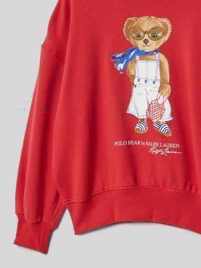 Polo Ralph Lauren Teens Sweatshirt mit Label-Print Rot 2