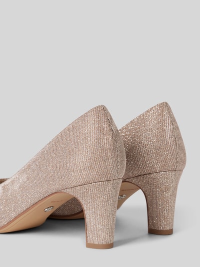 Tamaris Pumps mit Effektgarn Rose Gold 2