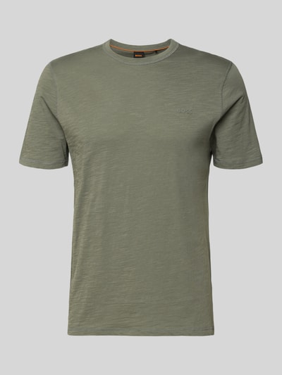 BOSS Orange Regular Fit T-Shirt aus reiner Baumwolle Modell 'TEGOOD' Oliv 2