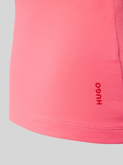 Produktfoto, Slim Fit T-Shirt Set aus Baumwoll-Mix im 2er-Pack von HUGO, efekt: jednolity kolor, nadruk z logo, mieszanka bawełny