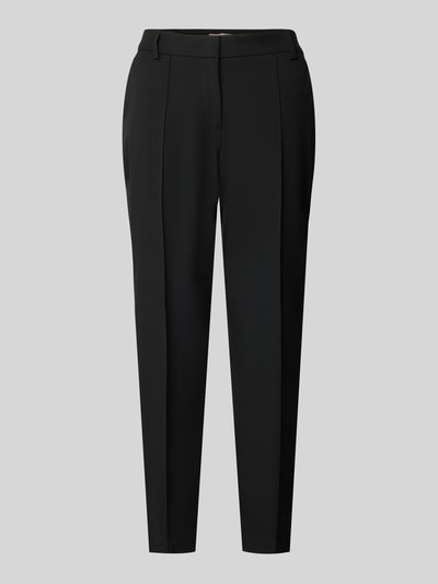 Christian Berg Woman Selection Slim fit stoffen broek met verkort model Zwart - 2
