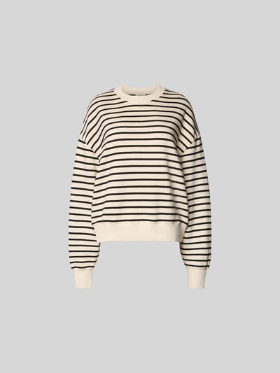 Anine Bing Sweatshirt mit gerippten Abschlüssen Ecru 2