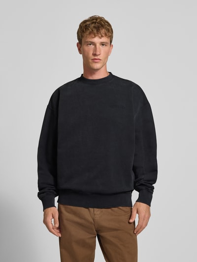 PEGADOR Relaxed Fit Sweatshirt aus Baumwoll-Mix Black 4