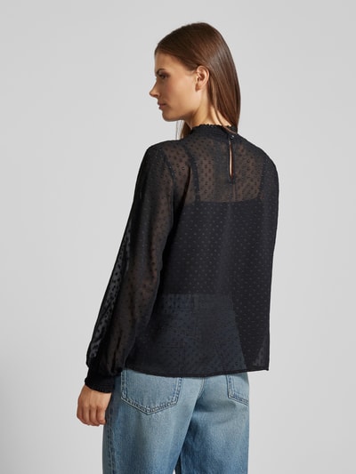 comma Blouse met druppelvormig rugdecolleté Zwart - 5