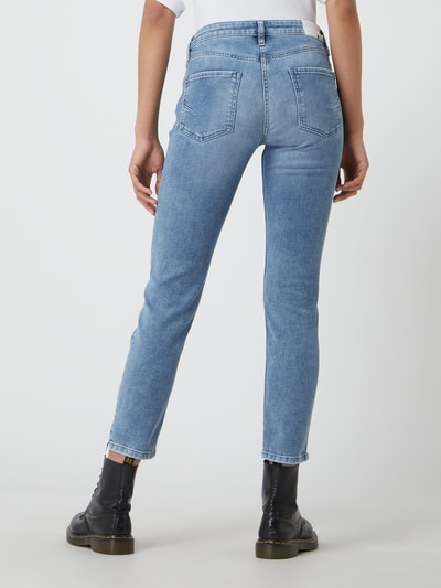 No.1 Slim Fit Cropped Jeans mit Stretch-Anteil Bleu 5