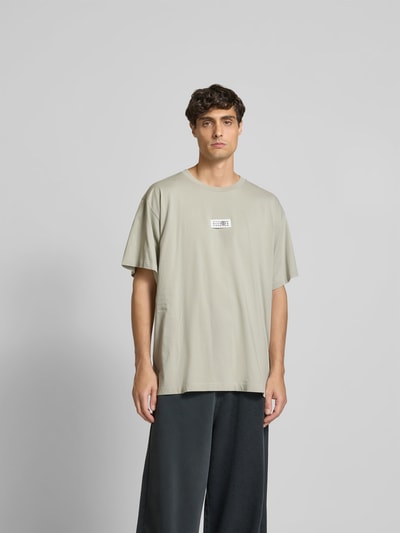 MM6 Maison Margiela T-Shirt mit Label-Detail Offwhite 4