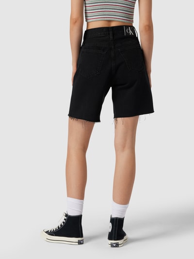 Calvin Klein Jeans High Waist Jeansshorts aus Baumwolle Black 5