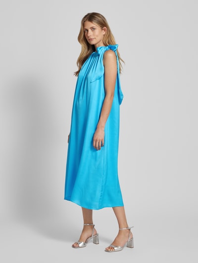 s.Oliver BLACK LABEL Midi-jurk met strikdetail Lichtblauw - 1