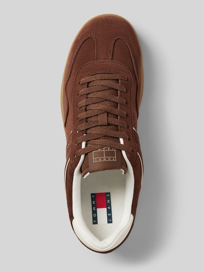 Tommy Jeans Sneakersy ze skóry model ‘THE GREENWICH SUEDE’ Ciemnobrązowy 3