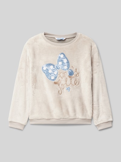 Mayoral Sweatshirt met pailletten Zand - 1