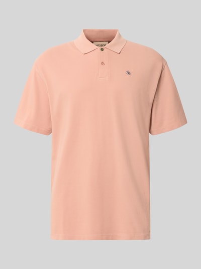 Scotch & Soda Relaxed Fit Poloshirt mit Logo-Stitching Altrosa 1
