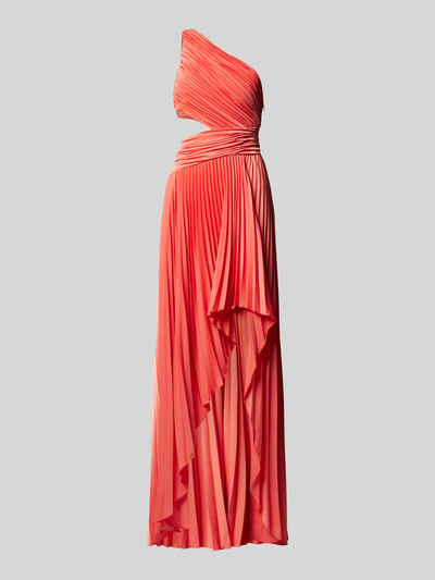 Unique Abendkleid mit seitlichem Cut Out Apricot 2