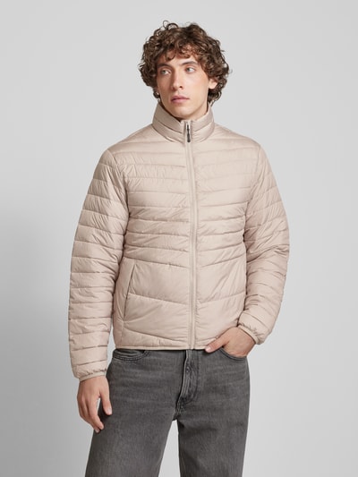 Jack & Jones Steppjacke mit Stehkragen Modell 'STATE' Beige 4