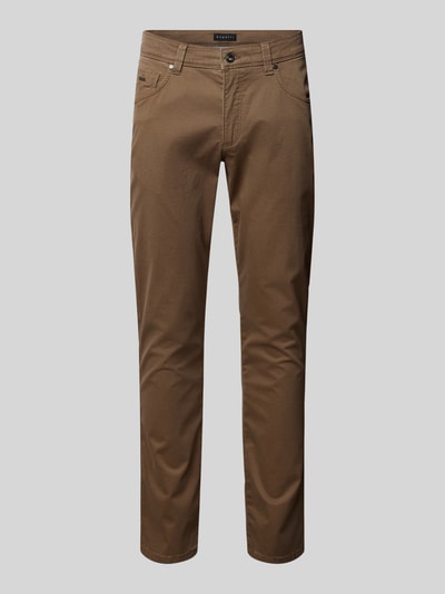 bugatti Modern fit chino in 5-pocketmodel, model 'Cordoba' Beige - 2