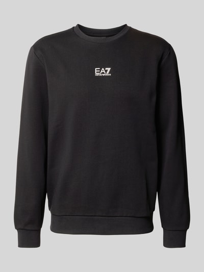 EA7 Emporio Armani Sweatshirt met labeldetail Zwart - 2