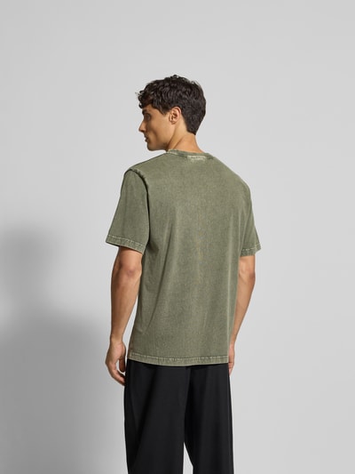 DAILY PAPER T-Shirt mit Label-Stitching Dunkelgruen 5