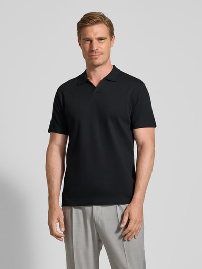 Strellson Regular Fit Poloshirt aus reiner Baumwolle Black 4