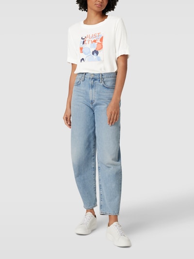 Tom Tailor T-Shirt mit Statement-Print Offwhite 1