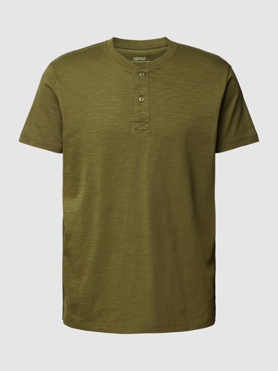 Esprit T-shirt met ronde hals Olijfgroen - 2