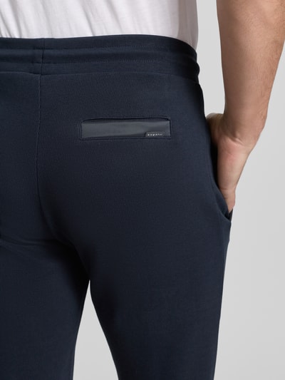 bugatti Sweatpants met elastische band, model 'Selanik' Marineblauw - 3