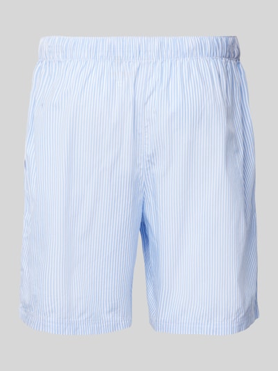 Christian Berg Men Relaxed Fit Pyjama Shorts aus reiner Baumwolle Bleu 3