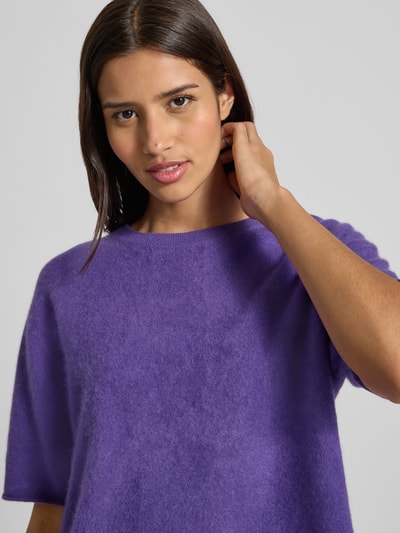 0039 Italy Strickshirt aus Kaschmir-Mix Modell 'Ines' Violett 3