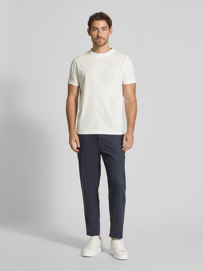 Lerros T-Shirt mit Label-Detail Offwhite 1