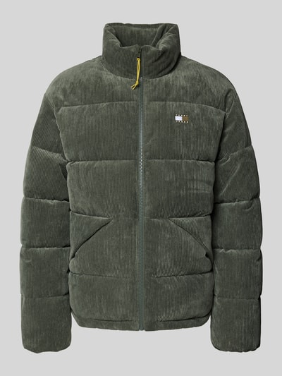 Tommy Jeans Relaxed Fit Steppjacke aus Cord Dunkelgruen 2