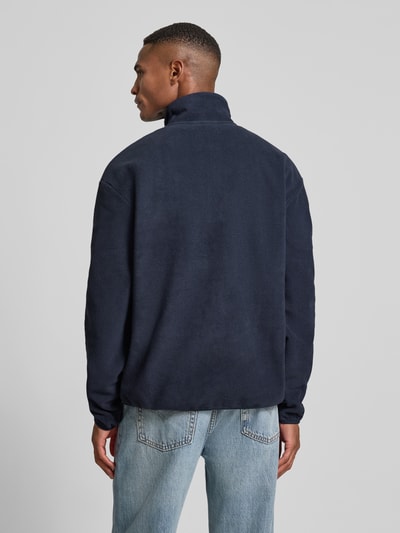 MCNEAL Fleecepullover mit Troyer-Kragen Dunkelblau 5