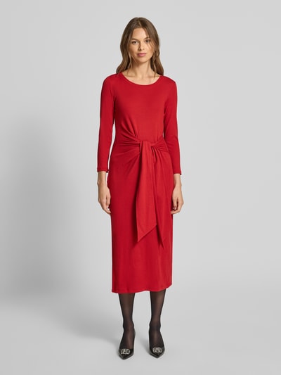 Lauren Ralph Lauren Sukienka midi z wiązanym detalem model ‘IMALAH’ Czerwony 4