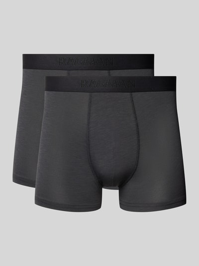 RAGMAN Boxershorts mit elastischem Label-Bund Anthrazit 1