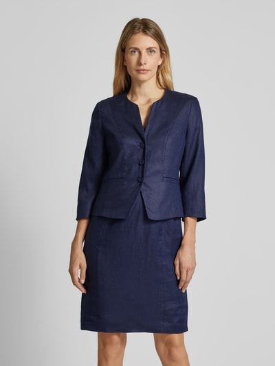 WHITE LABEL Blazer met knoopsluiting Marineblauw - 4