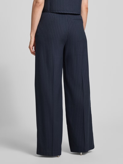 LOLLYS LAUNDRY Wide Leg Anzughose mit Bundfalten Modell 'Tyler' Dunkelblau 5