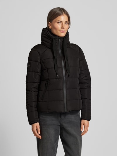 ZABAIONE Steppjacke mit Tunnelzug Black 4