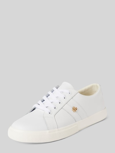 Lauren Ralph Lauren Sneakers van leer met labelapplicatie, model 'JANSON' Wit - 1