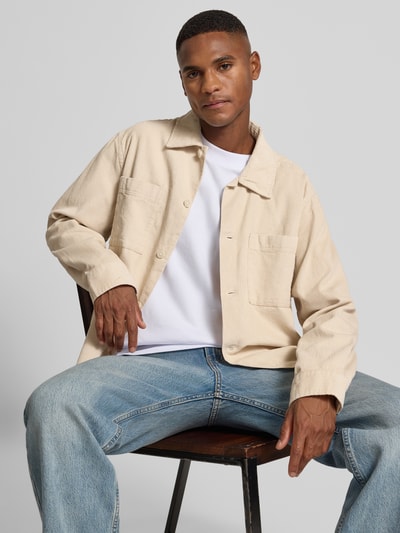 SELECTED HOMME Regular fit overhemdjack van puur katoen, model 'REGTATE' Offwhite - 3