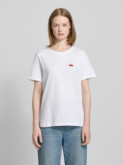 Smith and Soul T-shirt z wyhaftowanym motywem Biały 4