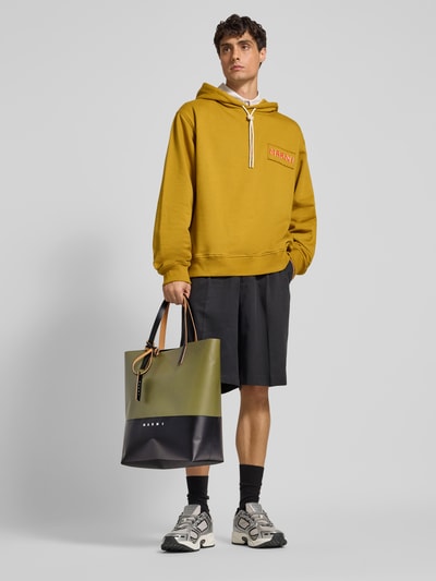 Marni Tote Bag mit Label-Details Oliv 1