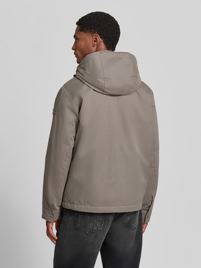 Marc O'Polo Regular Fit Blouson mit Baumwoll-Abteil Hellgrau 5