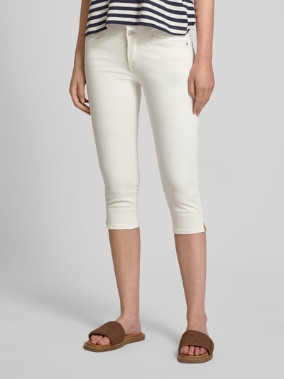 Tom Tailor Slim Fit Caprihose aus Baumwoll-Mix Modell 'KATE' Offwhite 4