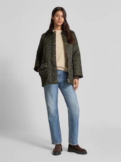 Barbour Steppjacke mit Storm Cuffs Modell 'BEADNELL' Oliv 1