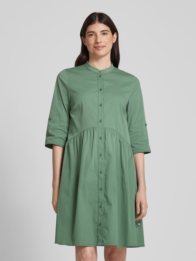 ROBE LÉGÈRE Knielange jurk met opstaande kraag Lindegroen - 4