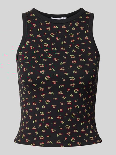 Review Tanktop mit gerippten Abschlüssen Black 2