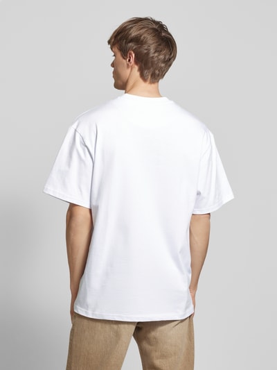 KARL KANI T-Shirt mit Label-Stitching Hellblau 5